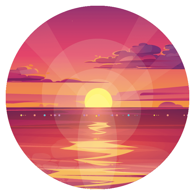 りんくう公園から望む夕日